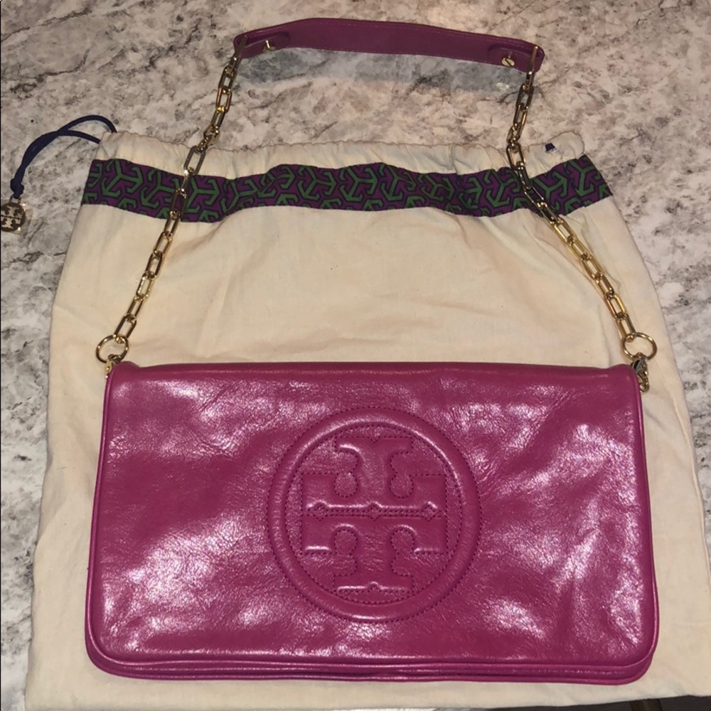 Tory Burch chain Link flap bag purse